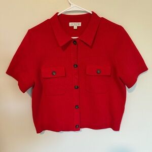 JCrew Short Sleeve Pocket Cardigan